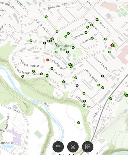 Coyote and Fox Sightings Interactive Map, local sightings, City of Mississauga