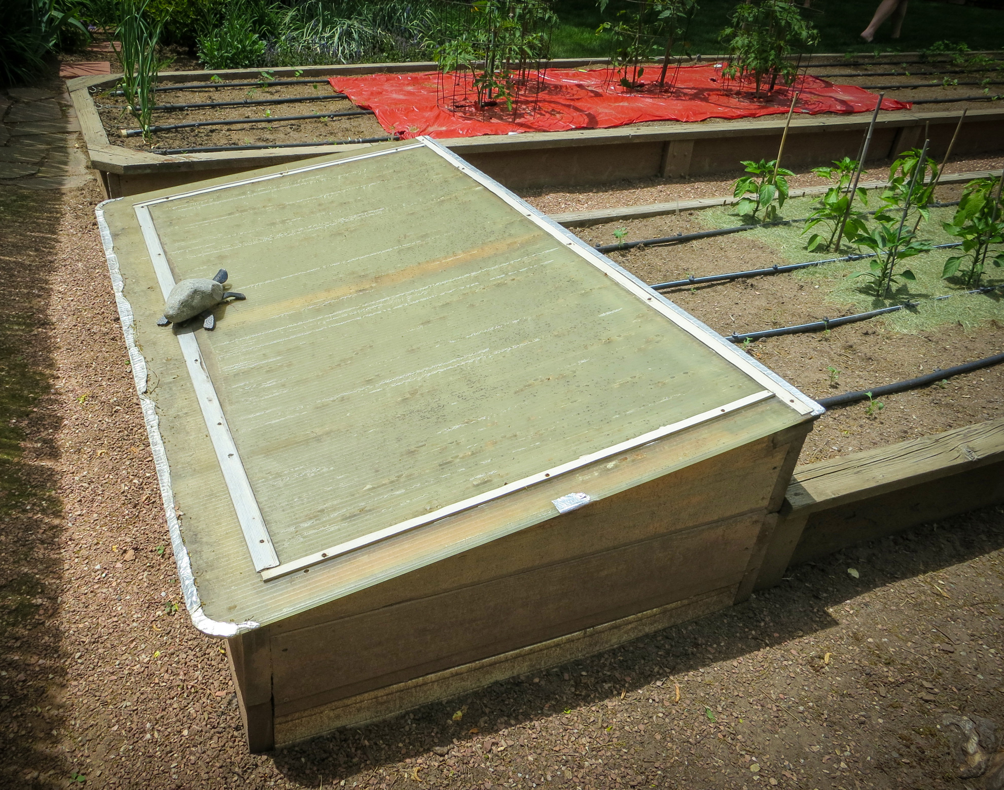 Cold frame on Denver Garden Bloggers Fling