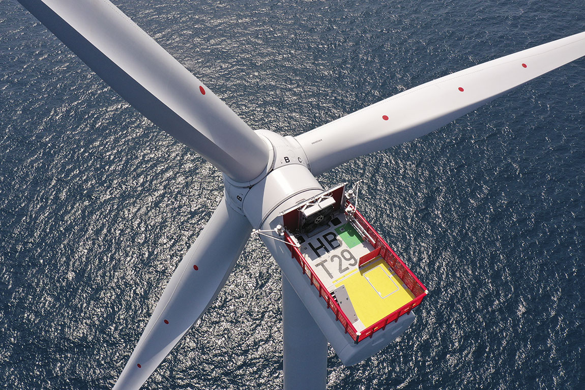 Fully operational in the summer of 2022, Hornsea 2 and its sibling Hornsea 1 can power 2.5 million homes. Photo: Ørsted