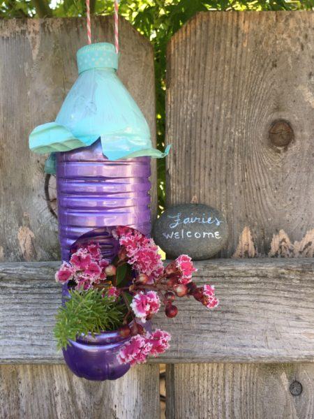 Recycled Bottle Fairy House