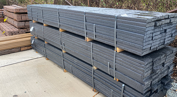Innovative waste management option that results in plastic lumber boards.