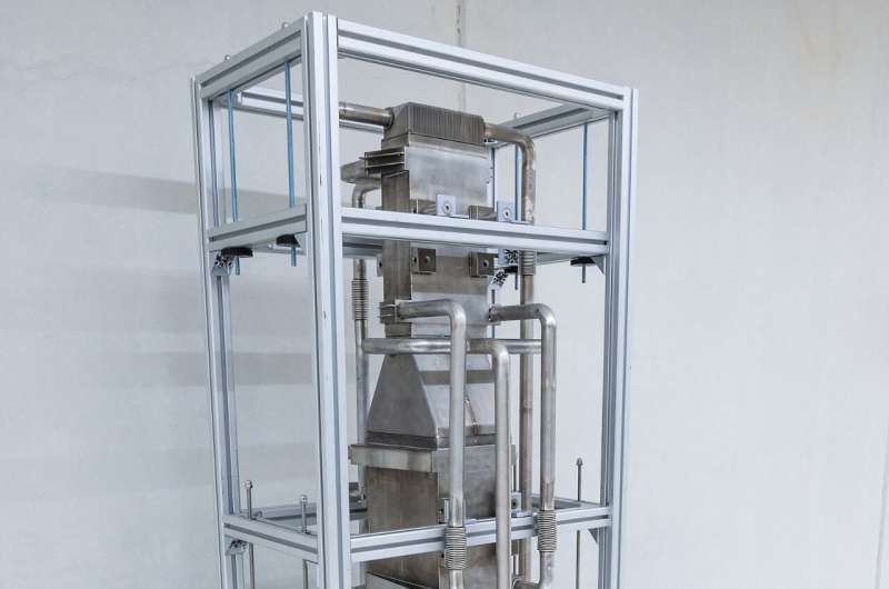 Fraunhofer IMM pilot plant for ammonia cracking with ammonia cracking capaci-ty of 20 kg/h. Credit: Fraunhofer IMM Ammonia: Bright Prospects