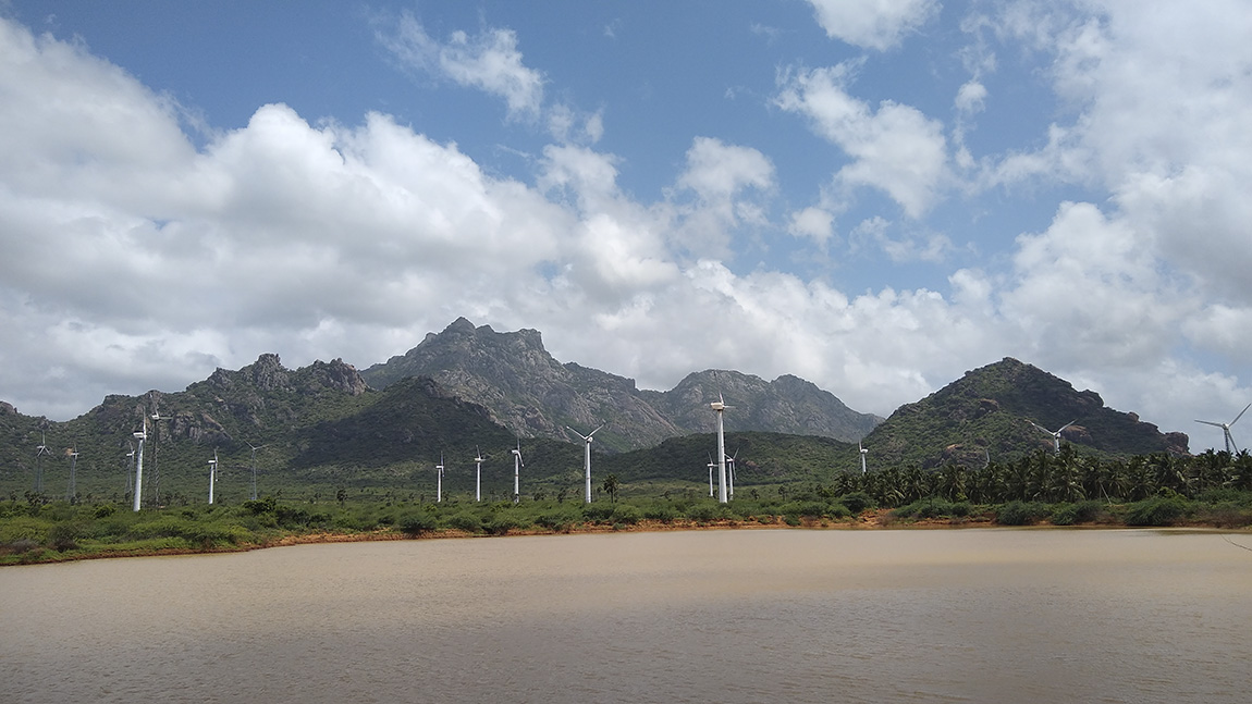 Commissioned in 1986, many of the Muppandal Wind Farm’s turbines are running past their expected lifecycle. Photo: Dreamstime.com