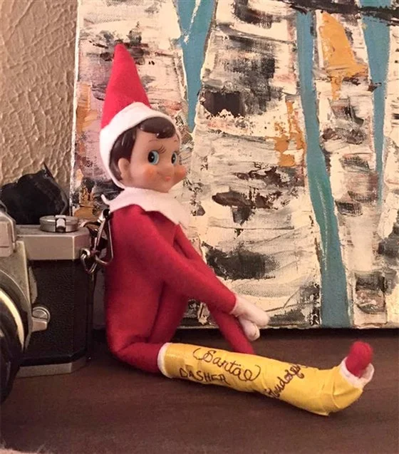 Why one mom broke her elf's leg. How to get your elf to stop moving and stop getting into trouble Why one mom broke her elf's leg. How to get your elf to stop moving and stop getting into trouble