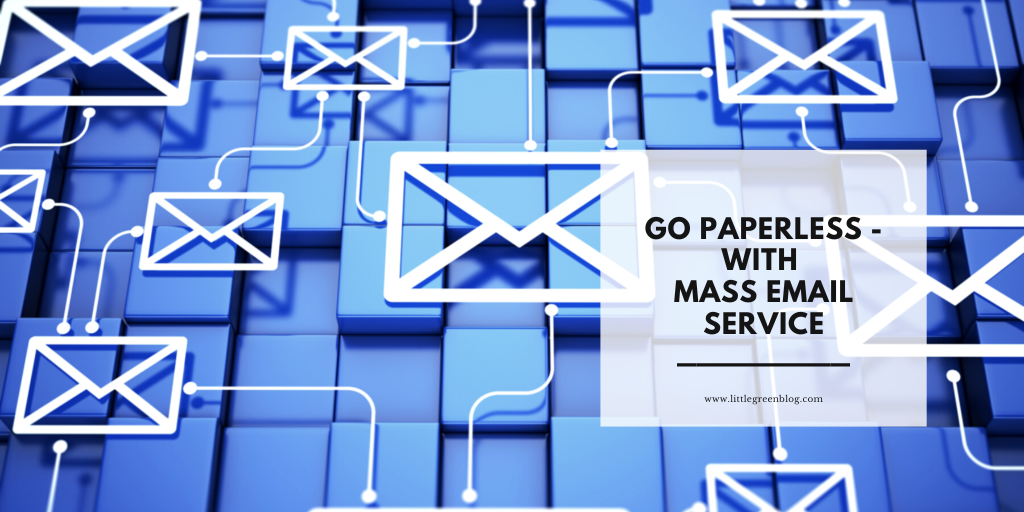 mass email services to reduce paper
