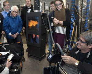 A Clean Wood Stove On A...