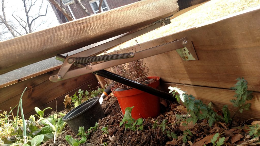 UniVent to auto-vent a cold frame in Denver, Colorado